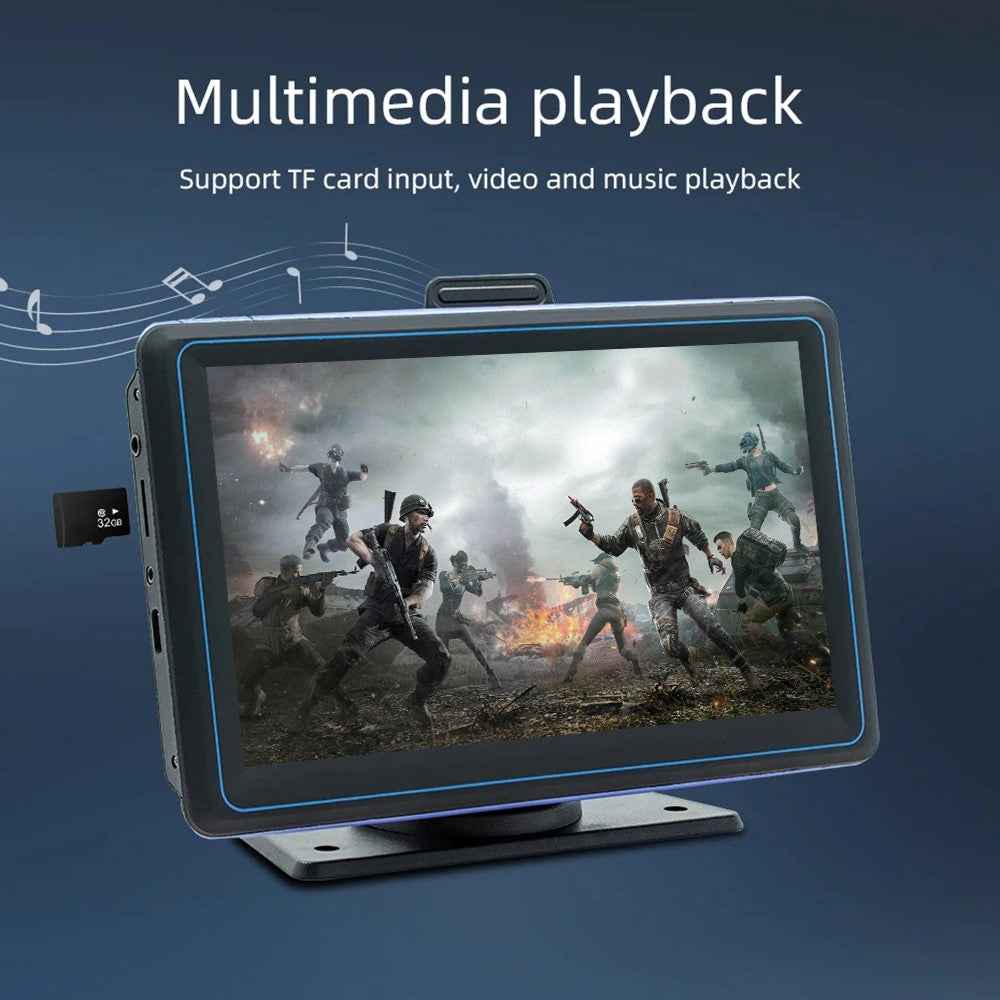 B5307 Wireless CarPlay 7 Inch HD Screen Portable Car Navigation Bluetooth-compatible MP5 Player