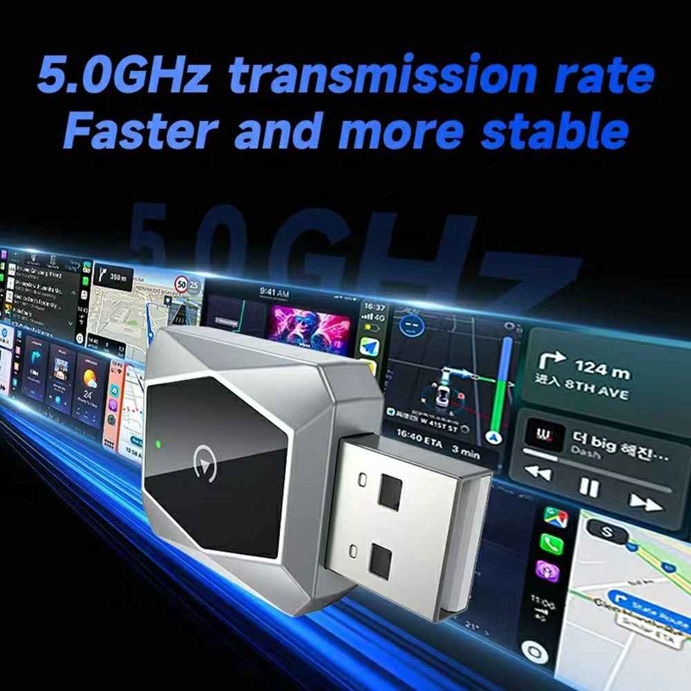 27 Mini 2 in 1 Wireless CarPlay Android Auto Adapter for Cars Wired to Wireless Upgrade
