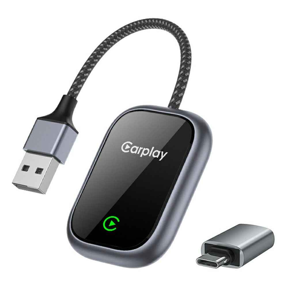 57 2 in 1 Wired to Wireless CarPlay Android Auto Adapter Cars Upgrade Converter