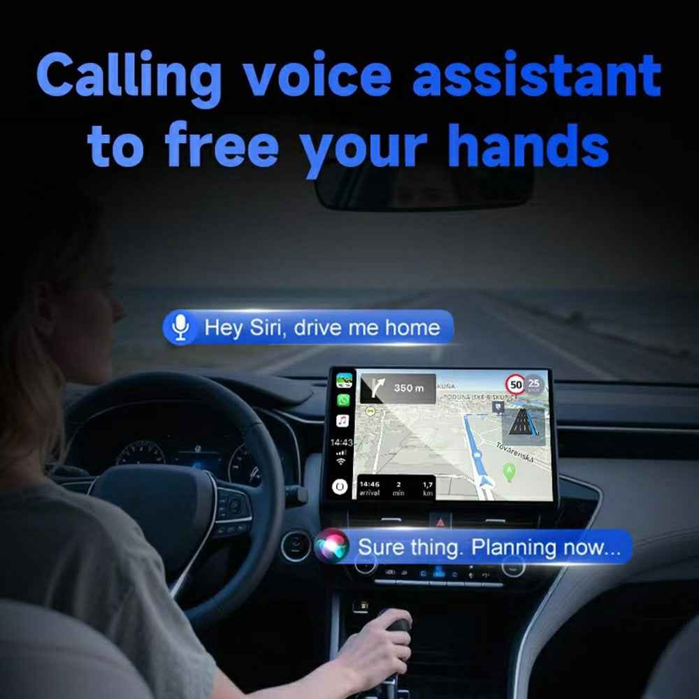 57 2 in 1 Wired to Wireless CarPlay Android Auto Adapter Cars Upgrade Converter