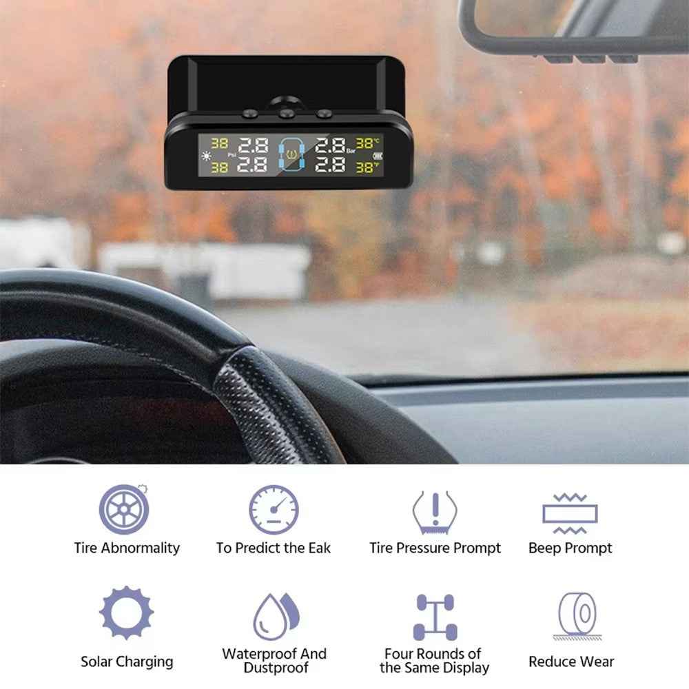 TY05 4 Internal Sensors Real Time Display Smart Tire Pressure Monitoring System for Car TPMS