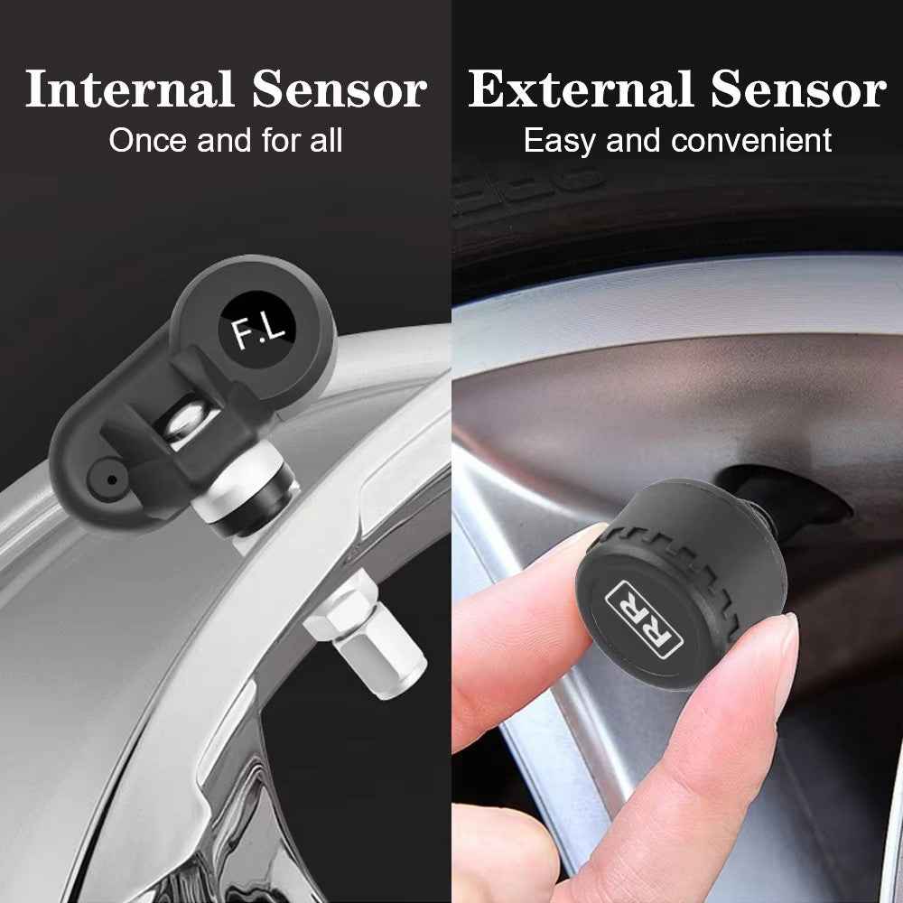 TY05 4 Internal Sensors Real Time Display Smart Tire Pressure Monitoring System for Car TPMS