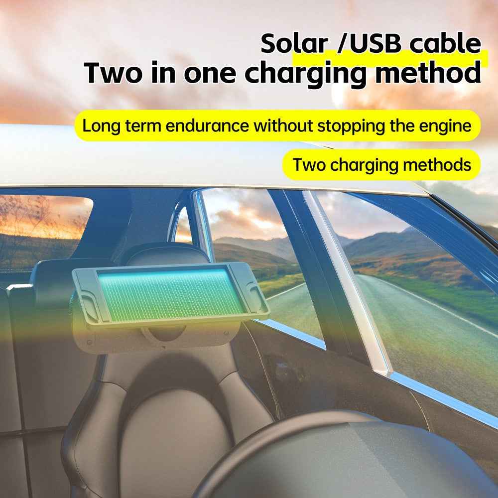 T13 Car TPMS Real Time Display Solar  /  USB Charging Tire Pressure Monitoring System with 4 Internal Sensors
