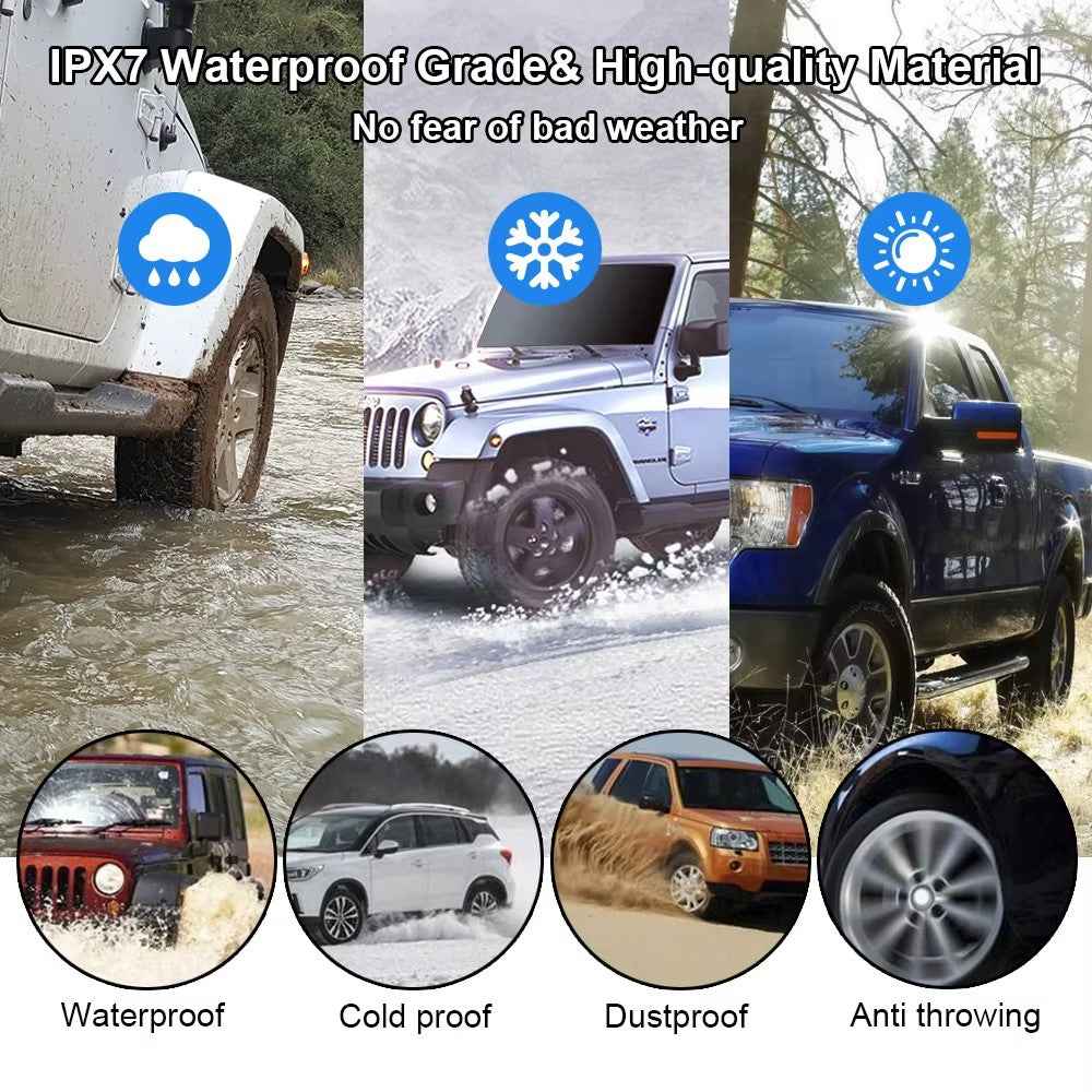 TY07 Solar Powered TPMS Wireless Car Tire Pressure Monitoring System with 4 Internal Sensors