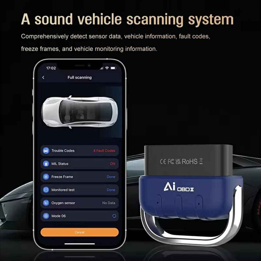 DA200 Bluetooth-compatible OBD2 Car Diagnostic Scanner Engine Fault Code Reader Vehicle Diagnostic Tool