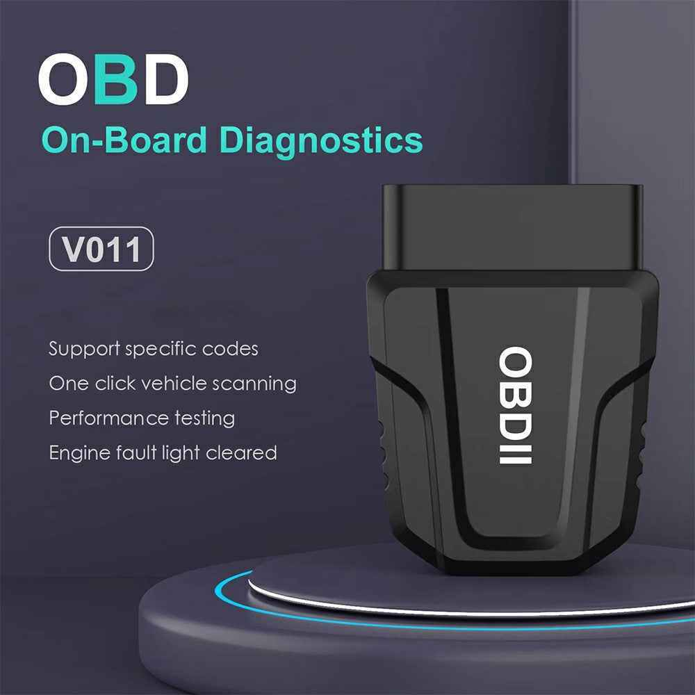 V011 Bluetooth-compatible OBD2 Car Diagnostic Scanner for iOS  /  Android Engine Light Fault Code Reader