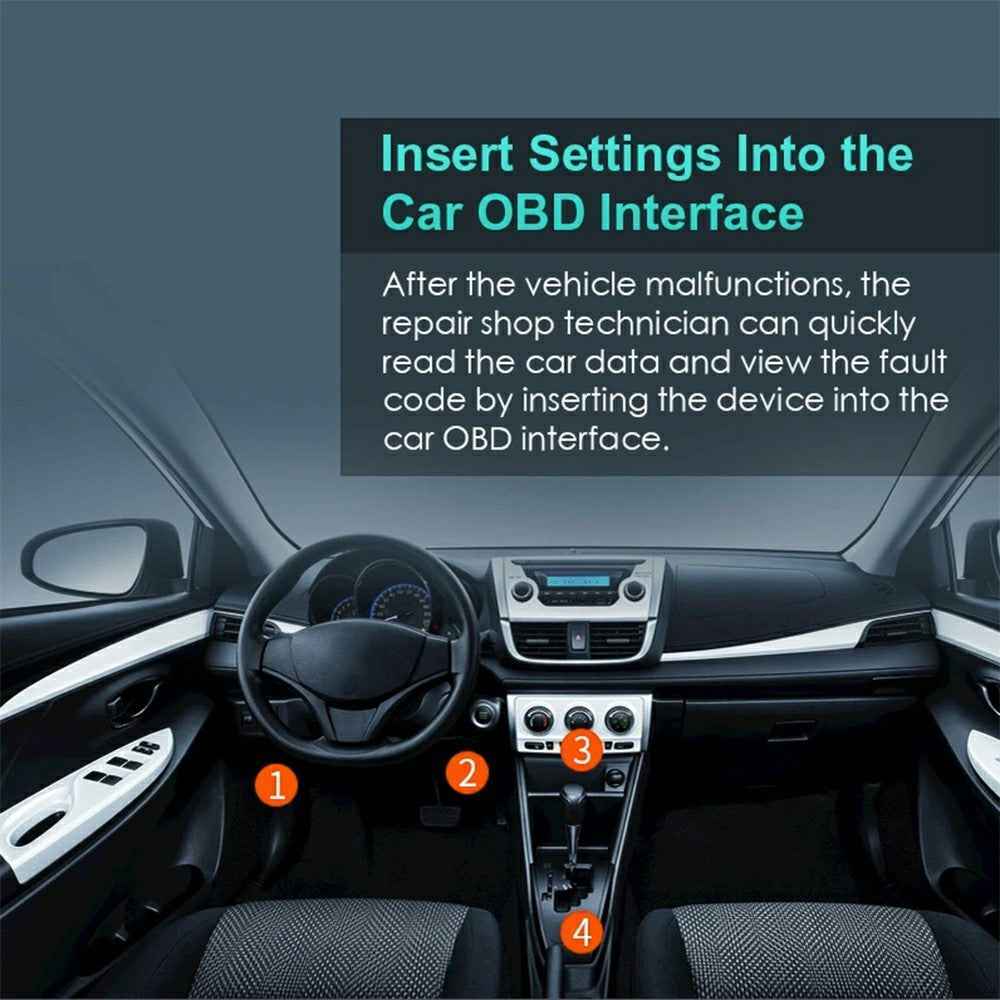 V011 Bluetooth-compatible OBD2 Car Diagnostic Scanner for iOS  /  Android Engine Light Fault Code Reader