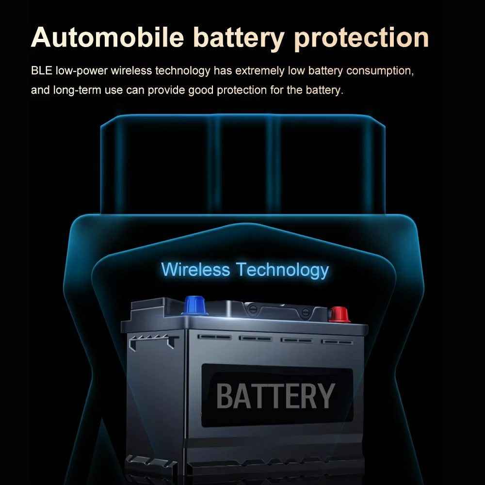 DA100 Bluetooth-compatible OBD Car Diagnostic Scanner Automotive Engine Fault Code Reader for Android iOS