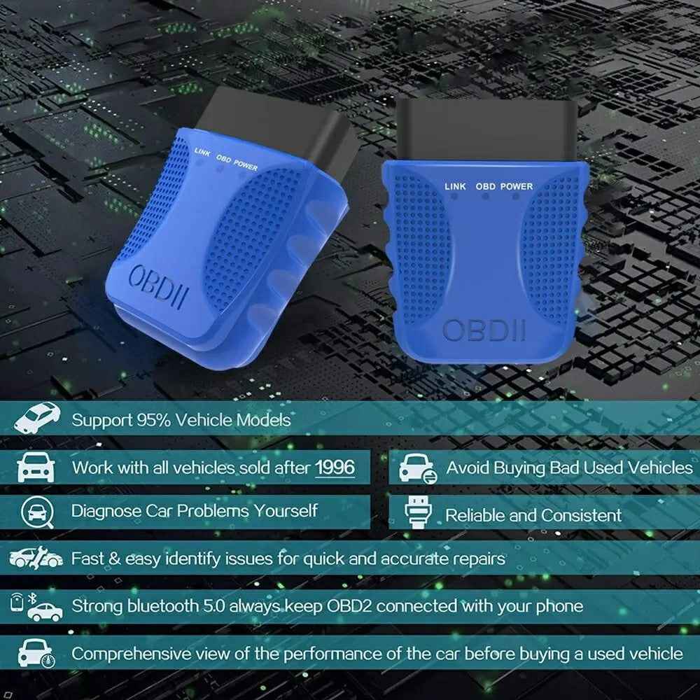 V30 OBD2 Scanner ELM327 Bluetooth-compatible Car Engine Diagnostic Code Reader Support Data Stream