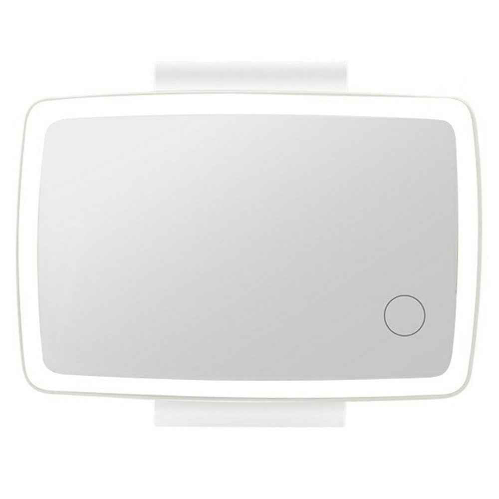 Car Sun Visor Mount Rechargeable LED Makeup Mirror Vehicle Interior Illuminated Vanity Mirror