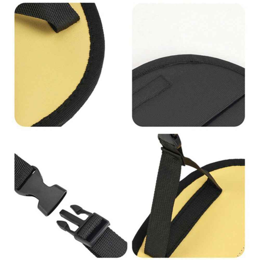 Cartoon Animal Portable Car Seat Footrest for Children Adjustable Height Back Seat Foot Support - Flower and Bear