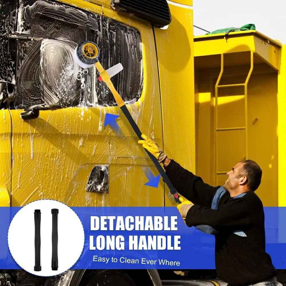 Soft Chenille Car Wash Brush Long Handle Rotary Mop Automatic Foam Cleaner High Pressure Washing Kit