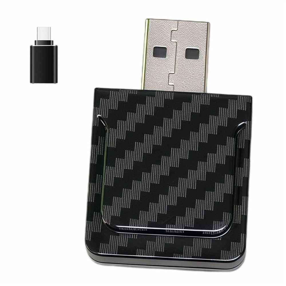 CP510 2 in 1 Wireless CarPlay Android Auto Adapter Plug and Play WiFi Fast Connect Smart Dongle