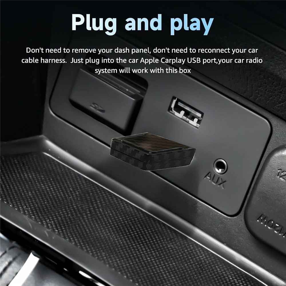 CP510 2 in 1 Wireless CarPlay Android Auto Adapter Plug and Play WiFi Fast Connect Smart Dongle