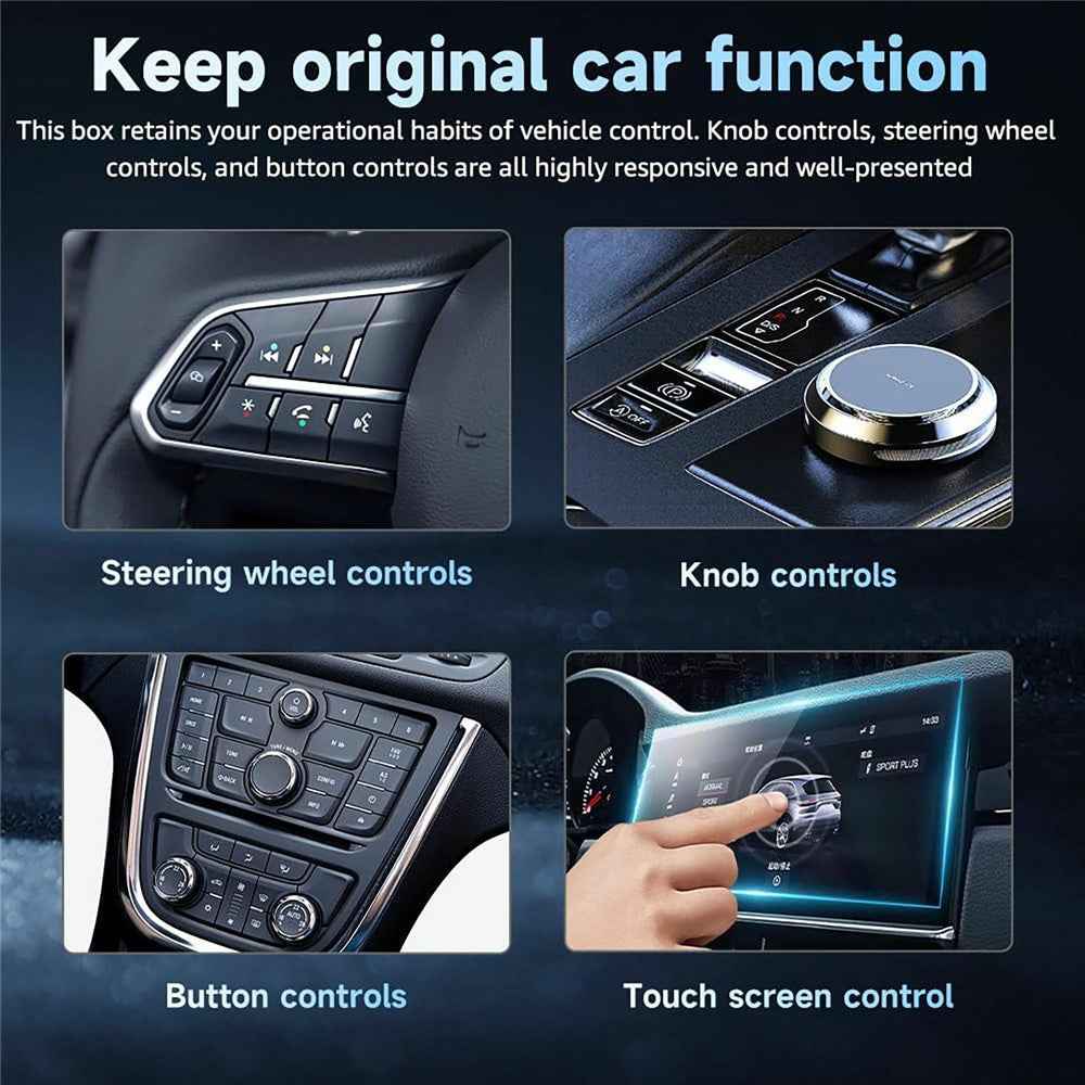 CP510 2 in 1 Wireless CarPlay Android Auto Adapter Plug and Play WiFi Fast Connect Smart Dongle