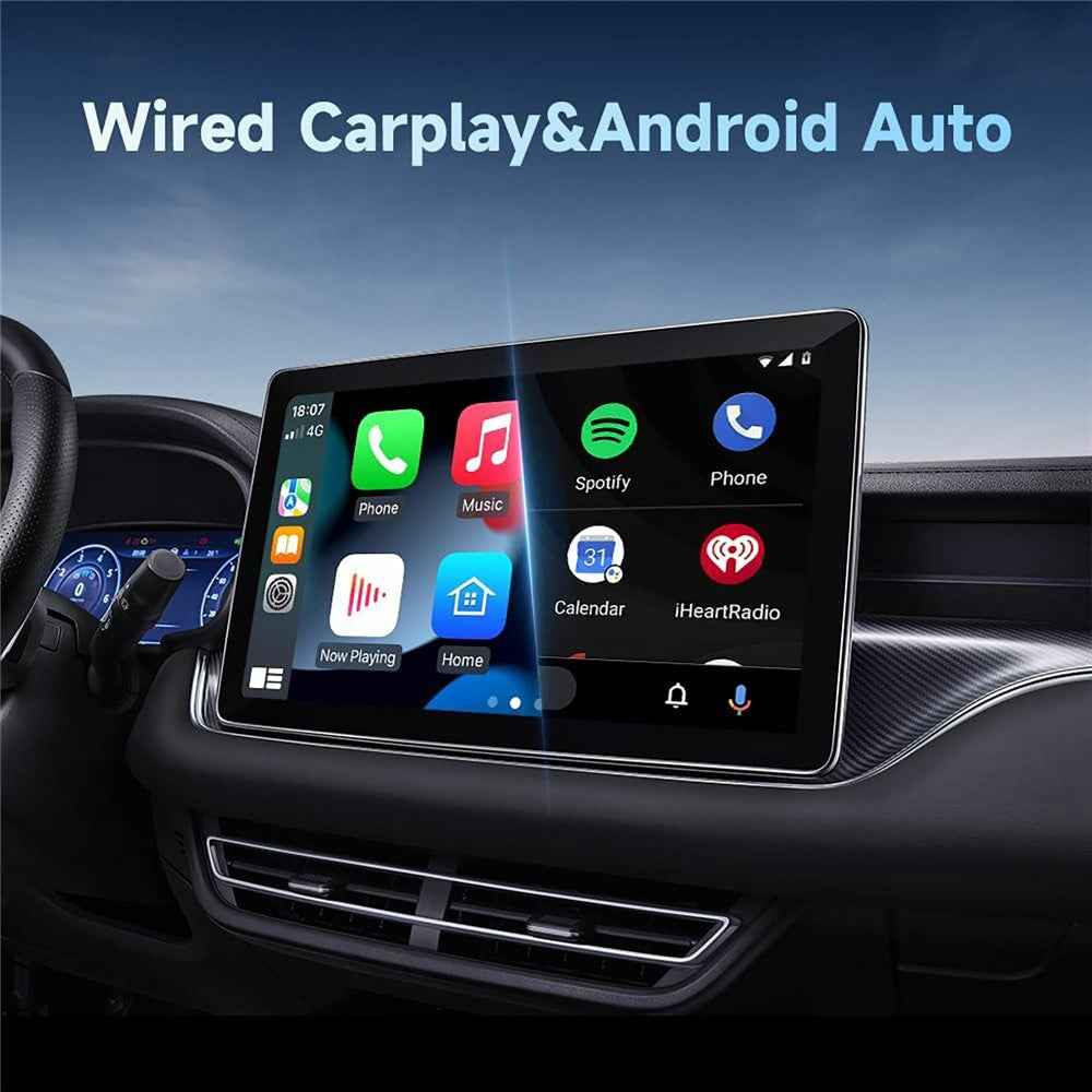 CP510 2 in 1 Wireless CarPlay Android Auto Adapter Plug and Play WiFi Fast Connect Smart Dongle