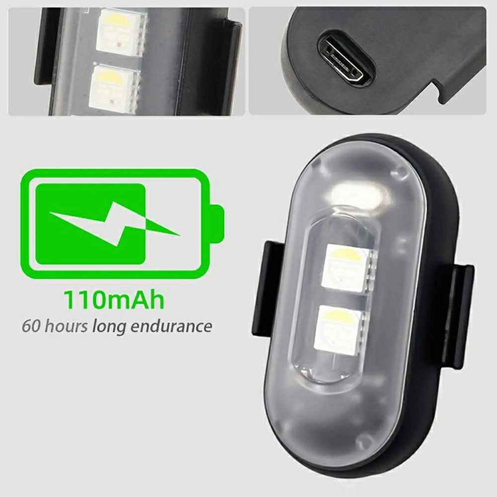 Magnetic Fixation Remote Control Wireless LED Strobe Light for Car / Motorcycle / Drone 8 Colors 10 Modes Warning Lamp