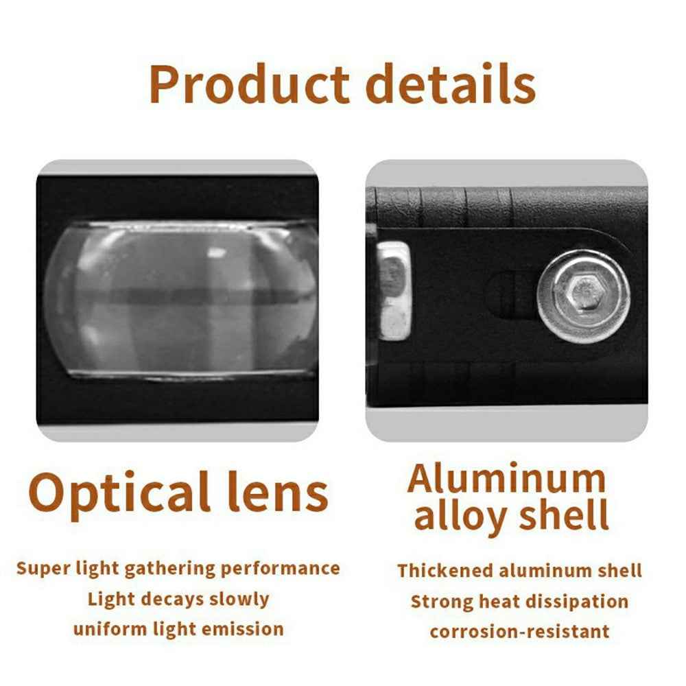 V81 4-LED Headlight for Motorcycle 50W Waterproof Car Auxiliary Lamp High Low Beam with Cooling Fan