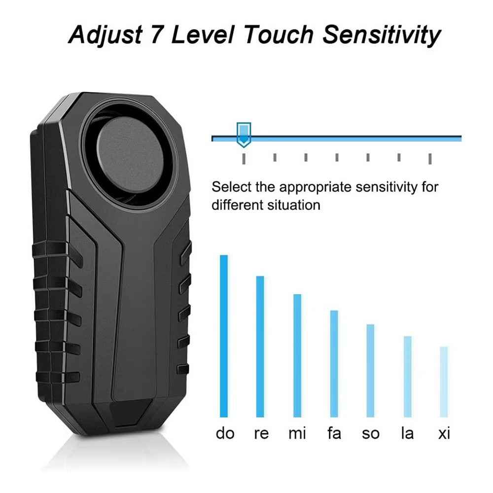 SF22R+03C Wireless Anti Theft Alarm System for Motorcycle Bicycle Remote Control Vibration Detection Device