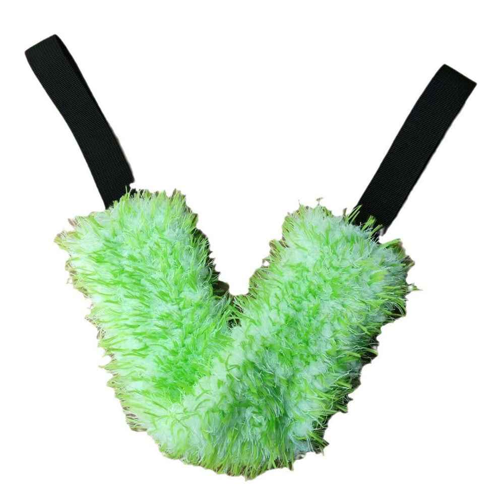 Car Wheel Wash Towel Automotive Tire Wiping Towel Wheel Hub Cleaning Rag Long Strap Tires Detailing Towel - Green
