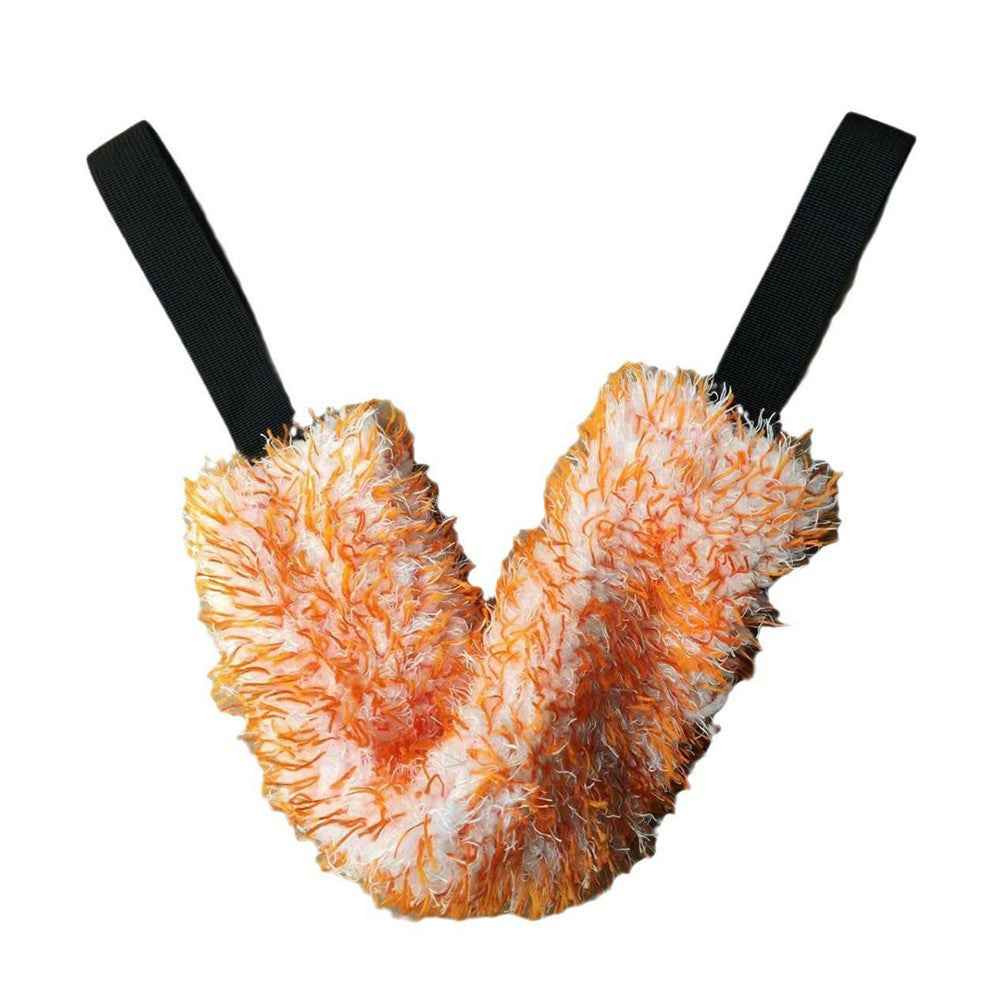 Car Wheel Wash Towel Automotive Tire Wiping Towel Wheel Hub Cleaning Rag Long Strap Tires Detailing Towel - Orange