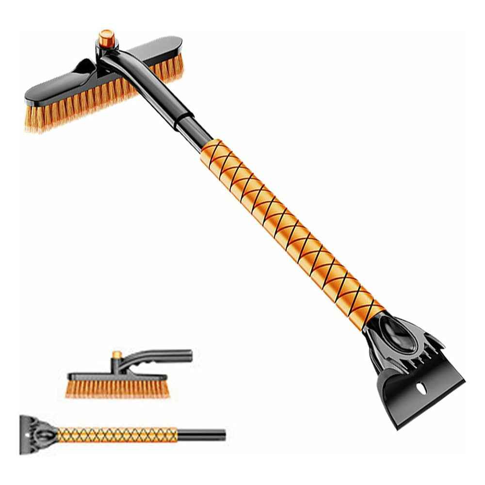 ST-3909 360 Degree Rotatable Car Snow Brush Ice Scraper 2 in 1 Winter Windshield Cleaner for Vehicles
