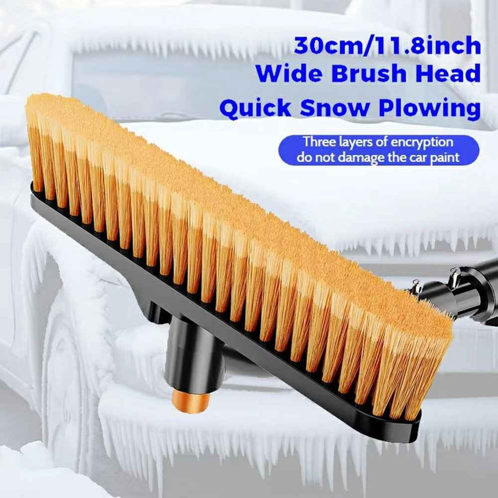 ST-3909 360 Degree Rotatable Car Snow Brush Ice Scraper 2 in 1 Winter Windshield Cleaner for Vehicles