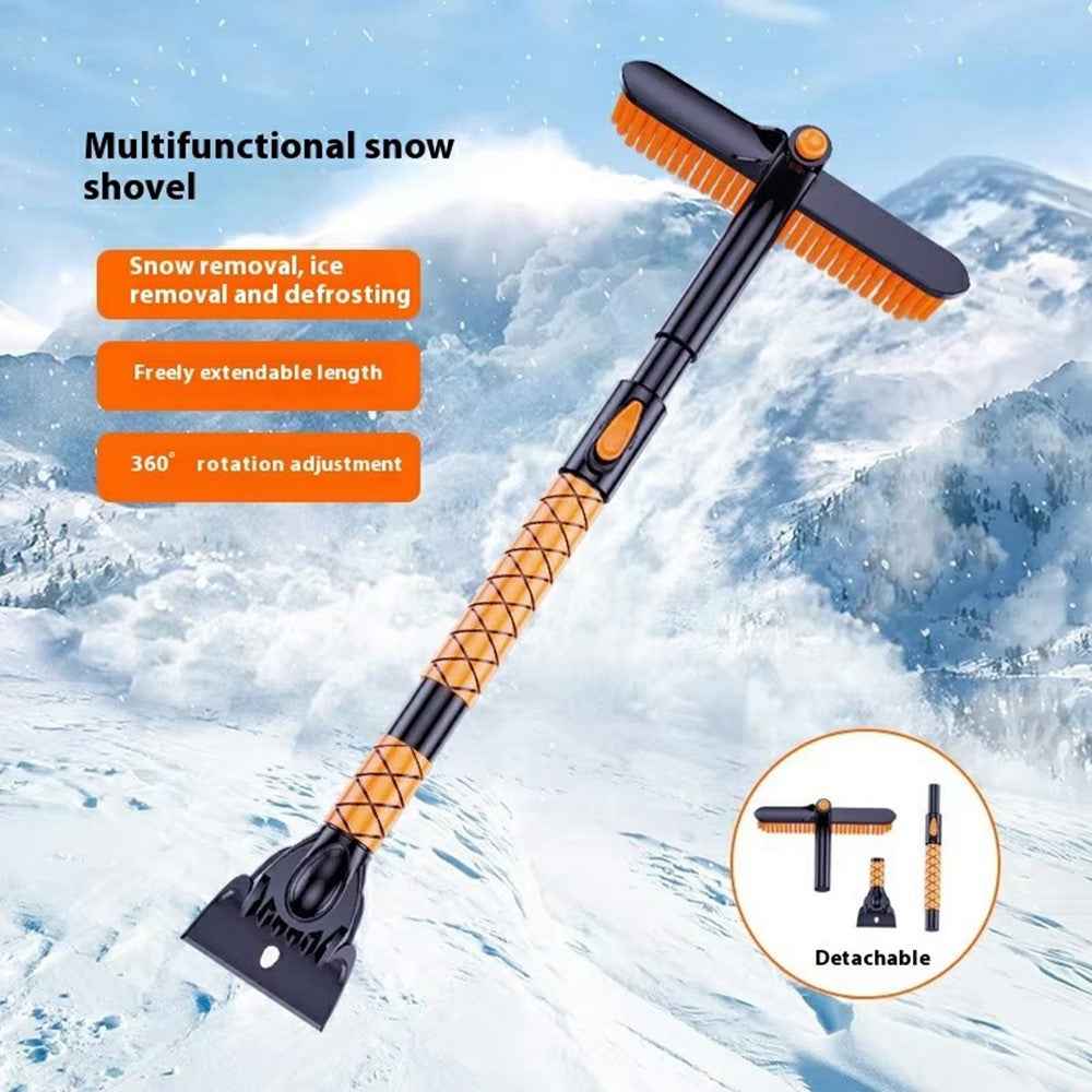 ST-3908 Telescopic handle Windshield Cleaner for Vehicles 2 in 1 360 Degree Rotatable Car Snow Brush Ice Scraper