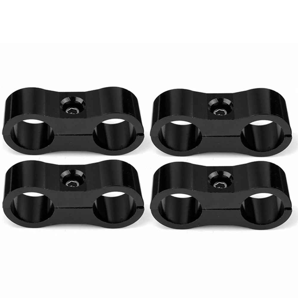 F08129-12 4PCS AN12 Hose Separator Clamp Aluminum Alloy Fuel Mounting Clip