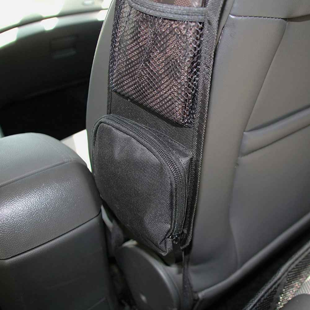 Car Seat Side Storage Organizer Waterproof Multi-Pocket Hanging Bag for Map Water Bottle Umbrella