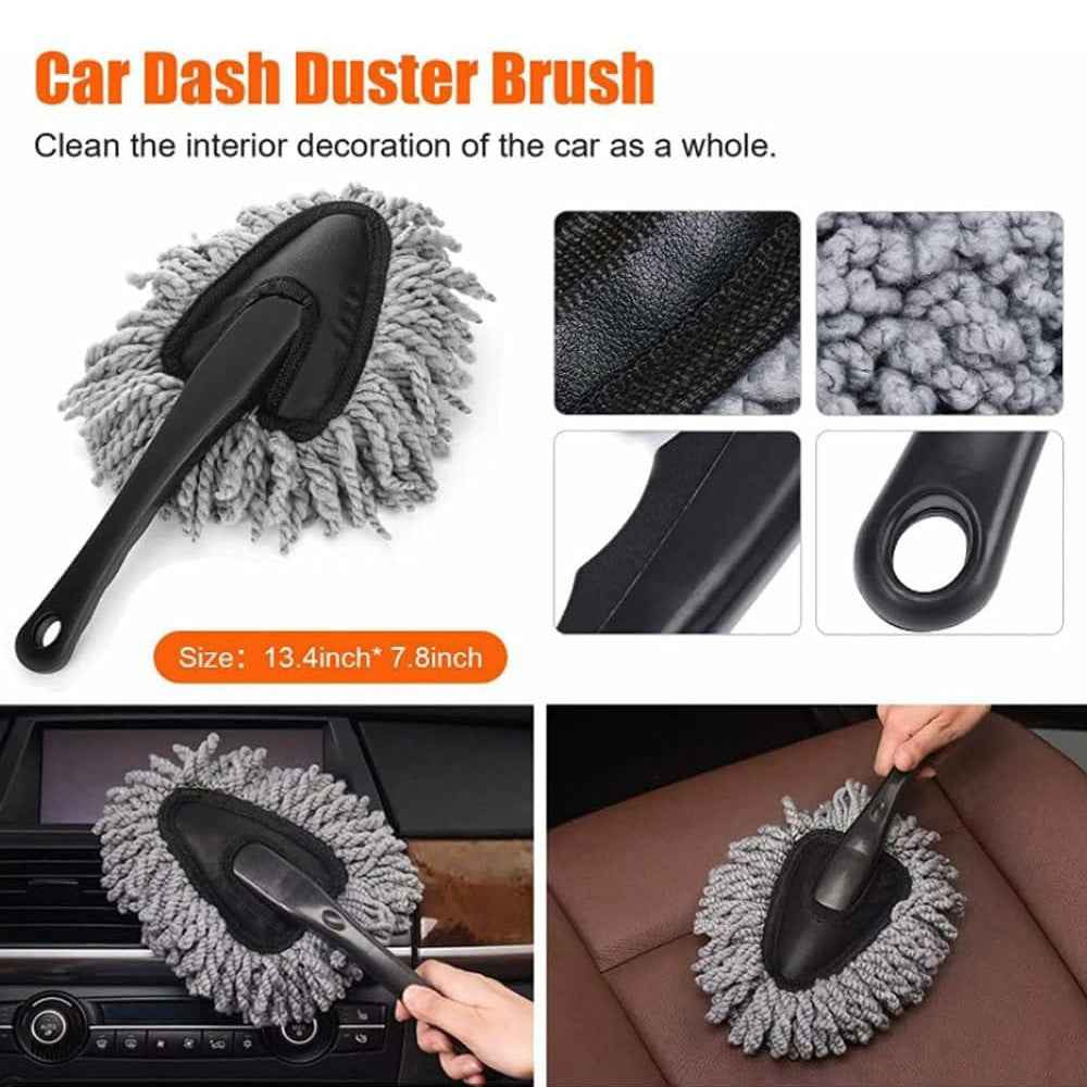 10Pcs Car Cleaning Kit Wash Brush Set with Detailing Tools Auto Maintenance Accessories