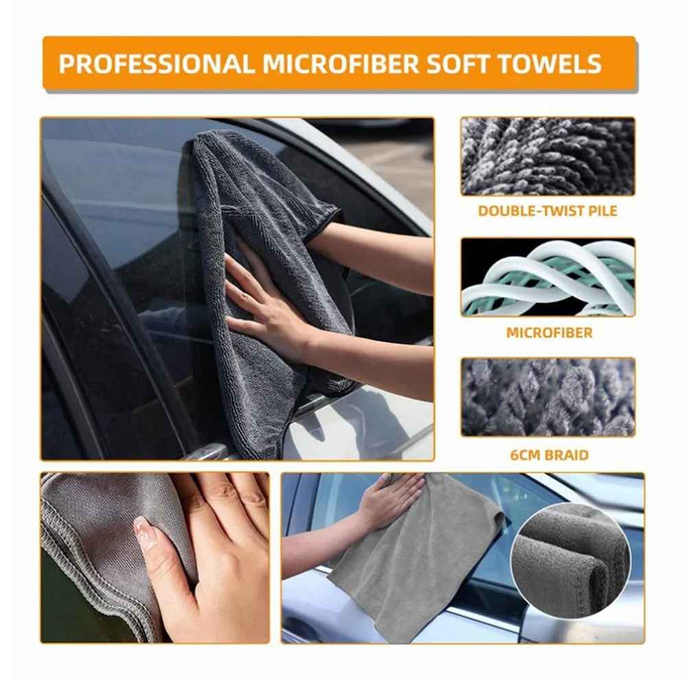 10Pcs Car Cleaning Kit Wash Brush Set with Detailing Tools Auto Maintenance Accessories