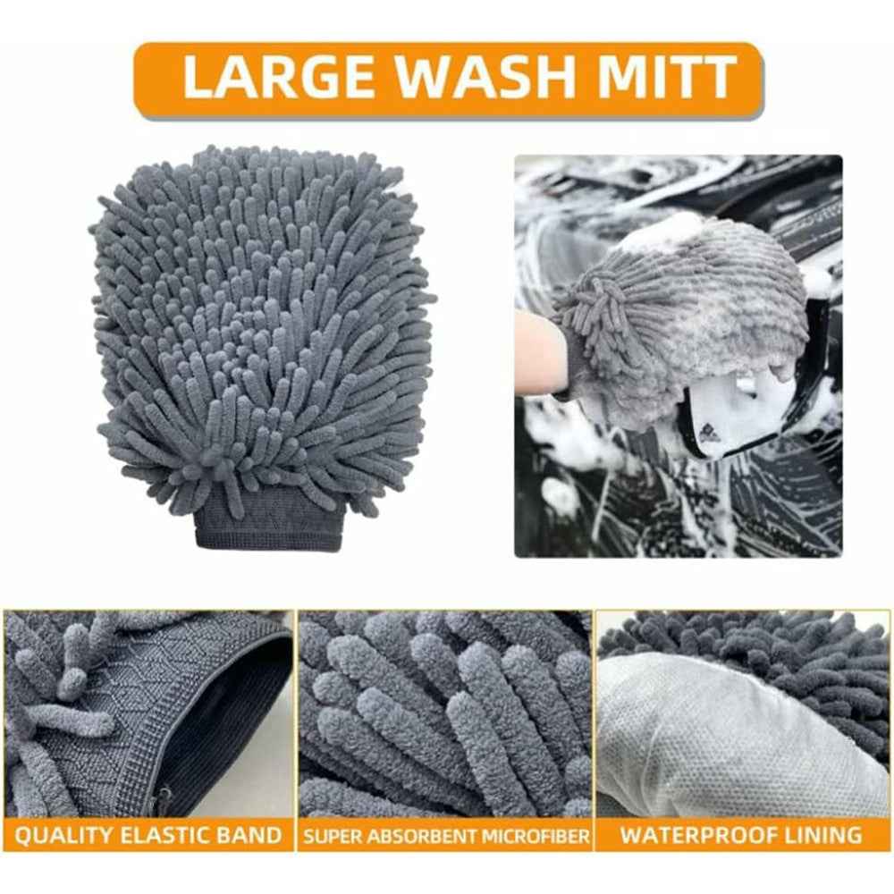 10Pcs Car Cleaning Kit Wash Brush Set with Detailing Tools Auto Maintenance Accessories