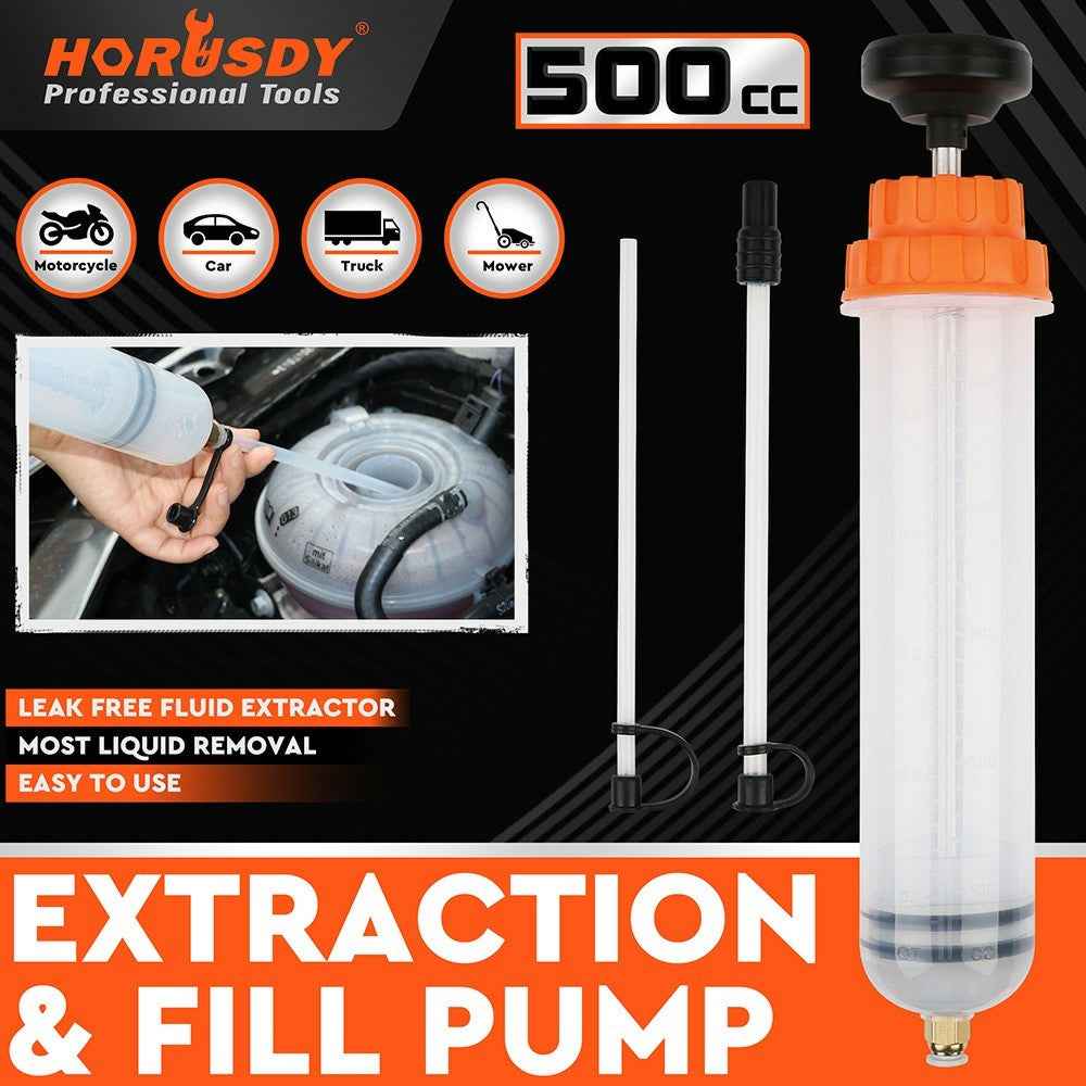 500CC Car Oil Fluid Extractor Transparent Manual Oil Suction Pump Oil Transfer Change Pump