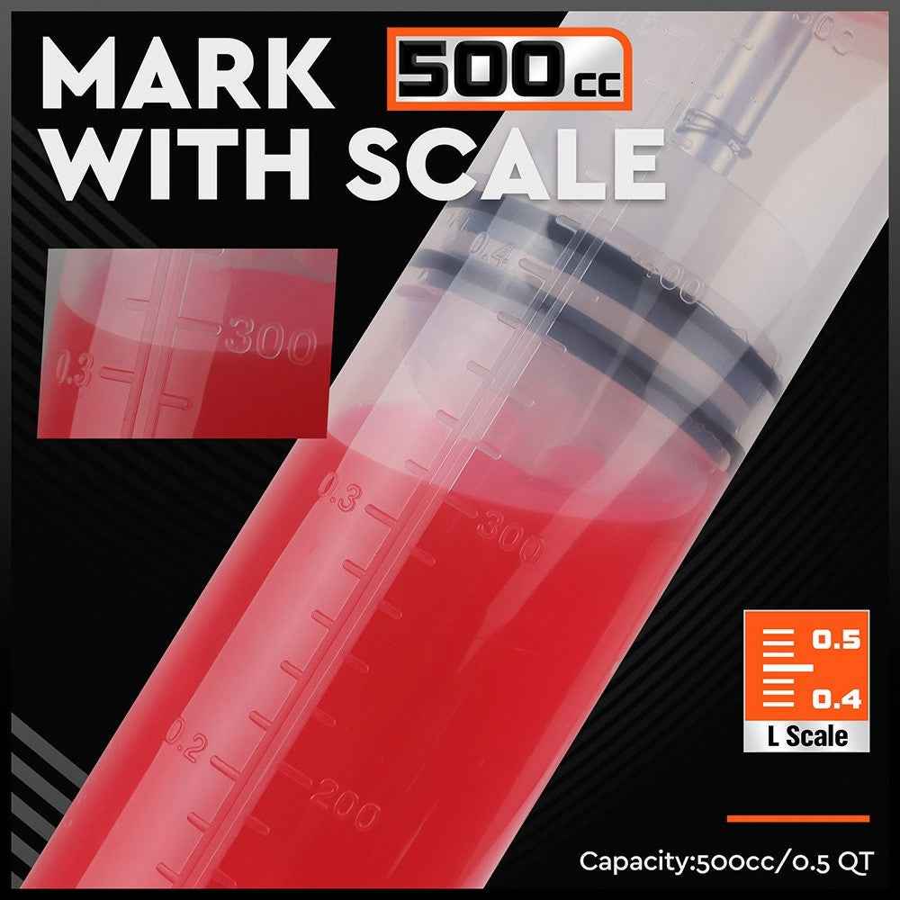 500CC Car Oil Fluid Extractor Transparent Manual Oil Suction Pump Oil Transfer Change Pump