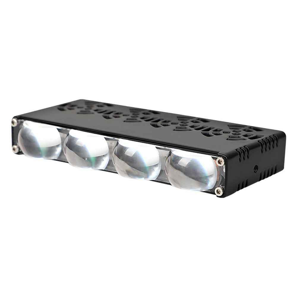 4-LED Car Spotlight IP67 Waterproof Yellow and White Light High Low Beam Lamp for Truck / SUV / ATV