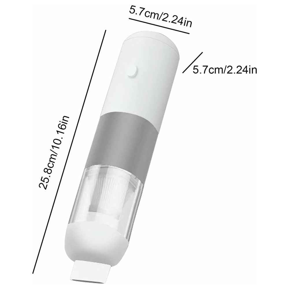 4000PA Strong Suction Wireless Car Vacuum Cleaner Low Noise Handheld Portable Dust Buster - Grey