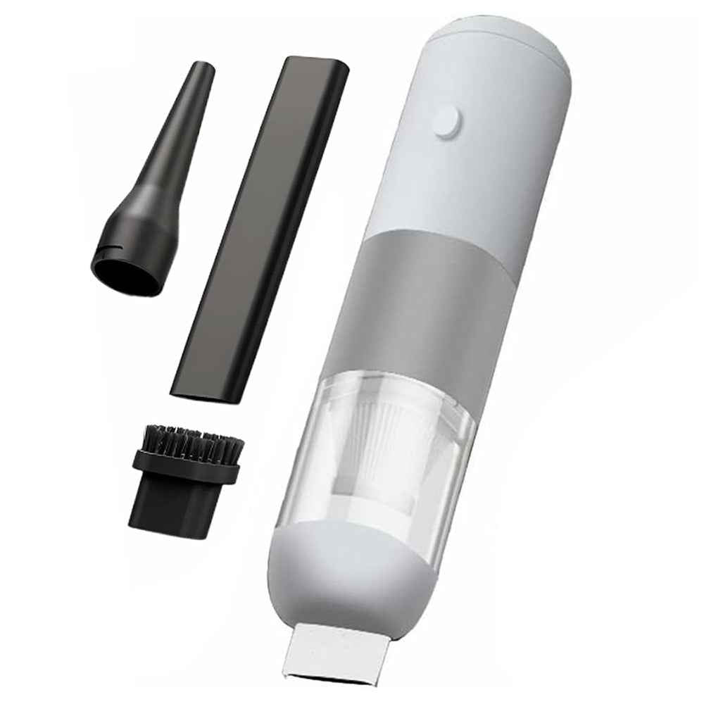 4000PA Strong Suction Wireless Car Vacuum Cleaner Low Noise Handheld Portable Dust Buster - Grey