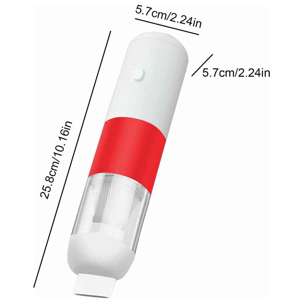 4000PA Strong Suction Wireless Car Vacuum Cleaner Low Noise Handheld Portable Dust Buster - Red