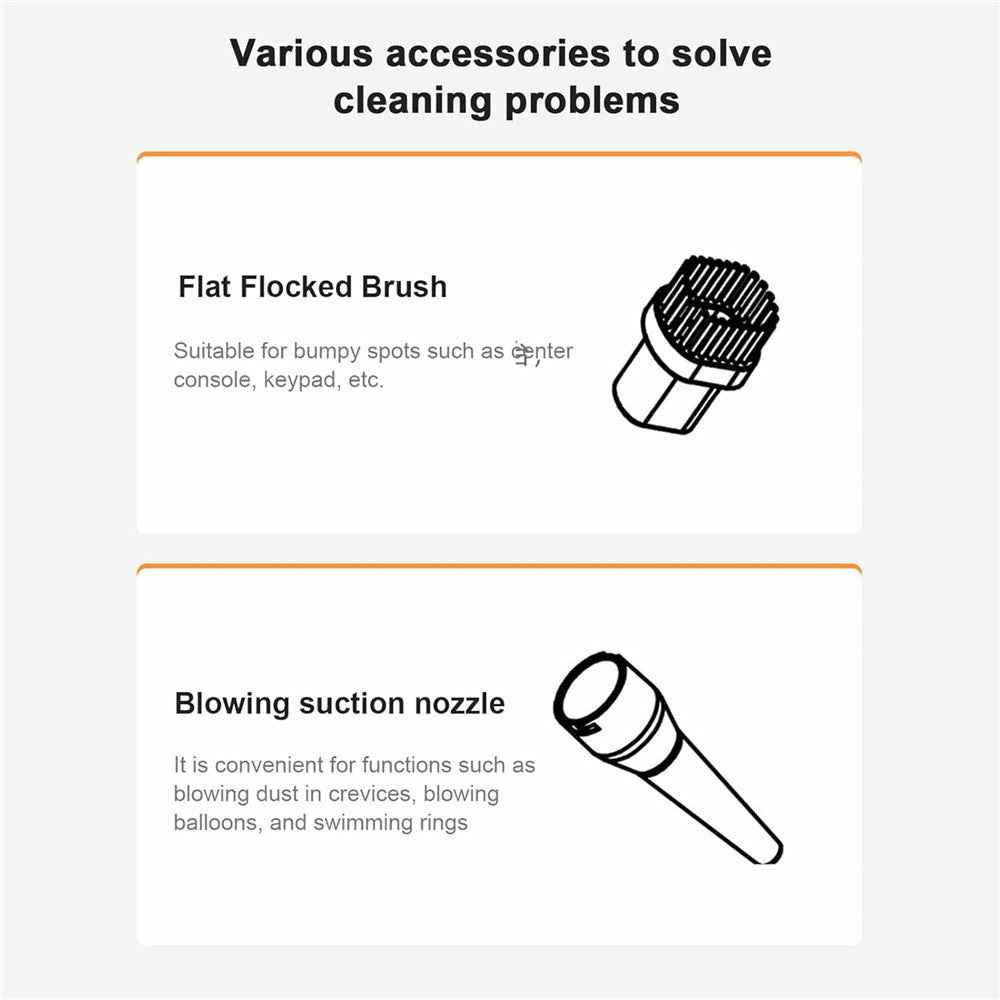 4000PA Strong Suction Wireless Car Vacuum Cleaner Low Noise Handheld Portable Dust Buster - Red