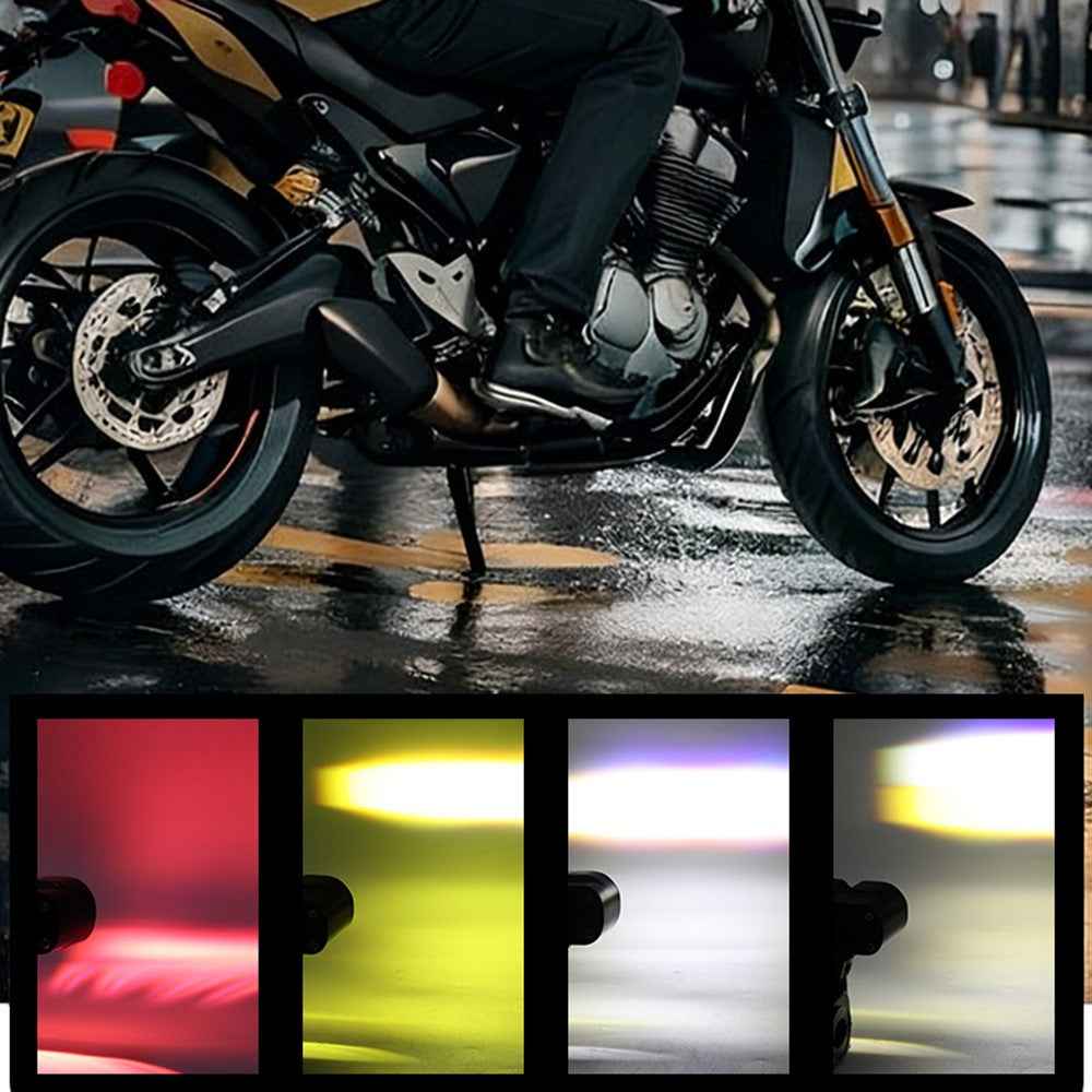 40W LED Headlight Spotlight for Car / Motorcycle Yellow / White Light Lamp with Halo Ring