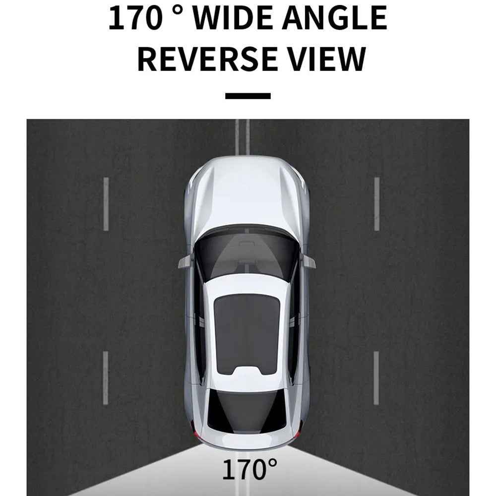 European License Plate Frame with 4-LED Night Vision AHD 1080P Wide Angle Car Rear View Camera for Reverse Parking