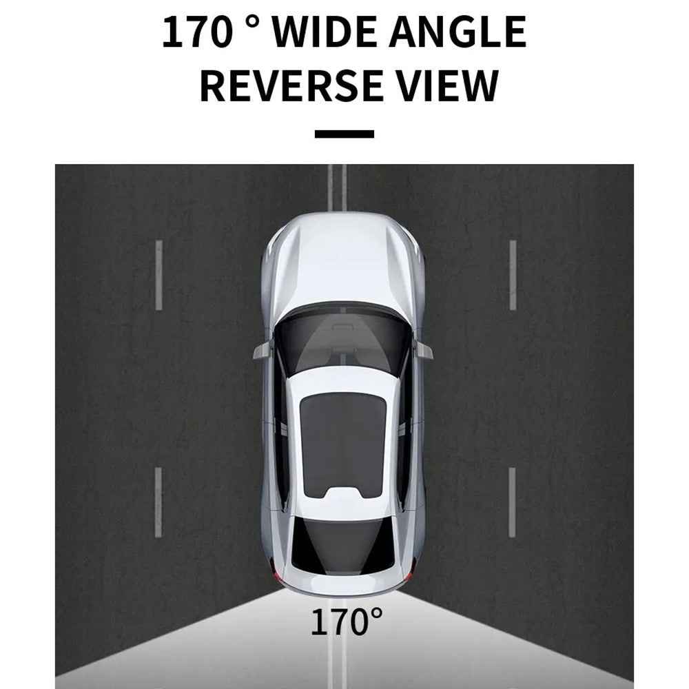 European License Plate Frame with 8-LED Night Vision AHD 1080P Wide Angle Car Rear View Camera for Reverse Parking