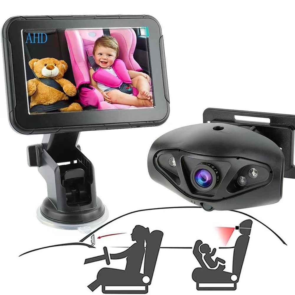 5 Inch IPS Screen HD 800 x 480 Car Baby Monitor Wide Angle Night Vision AHD 1080P Camera
