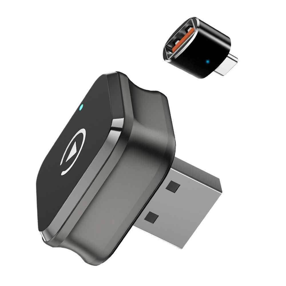 M4 2 in 1 Bluetooth-compatible 5.4 AI Box for CarPlay  /  Android Auto Wired to Wireless Car Adapter