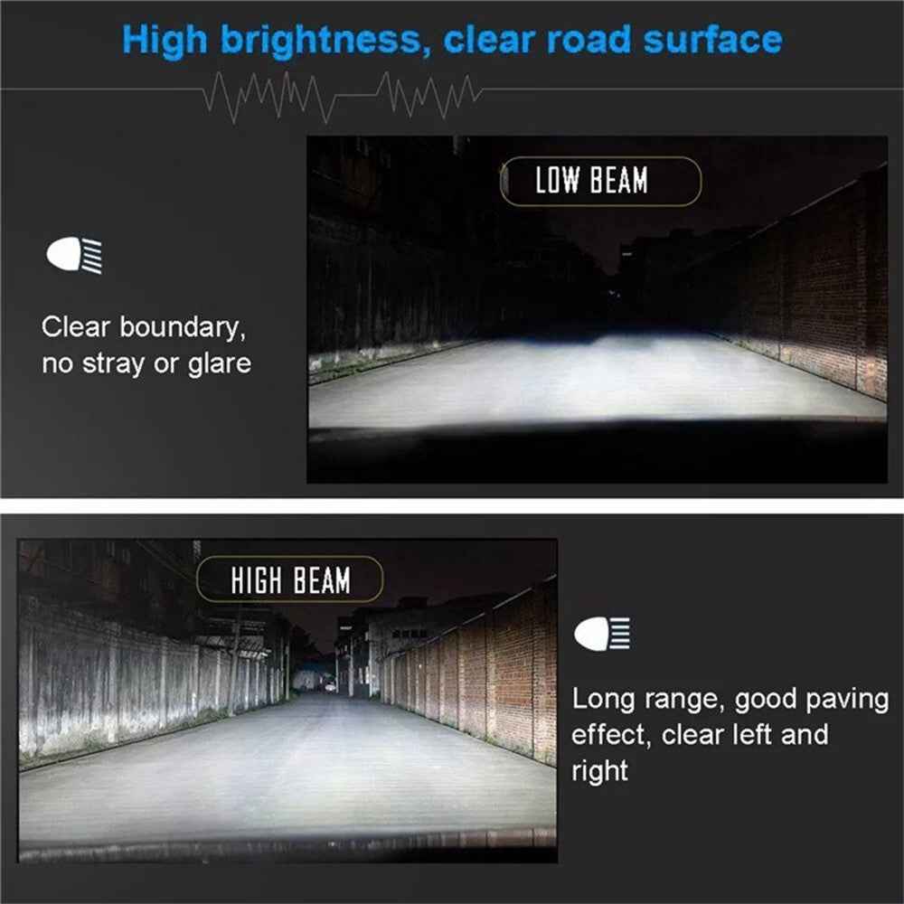 D2S 2Pcs 4300K High Brightness Car Headlight Xenon Bulb IP68 Waterproof High Focus HID Lamp
