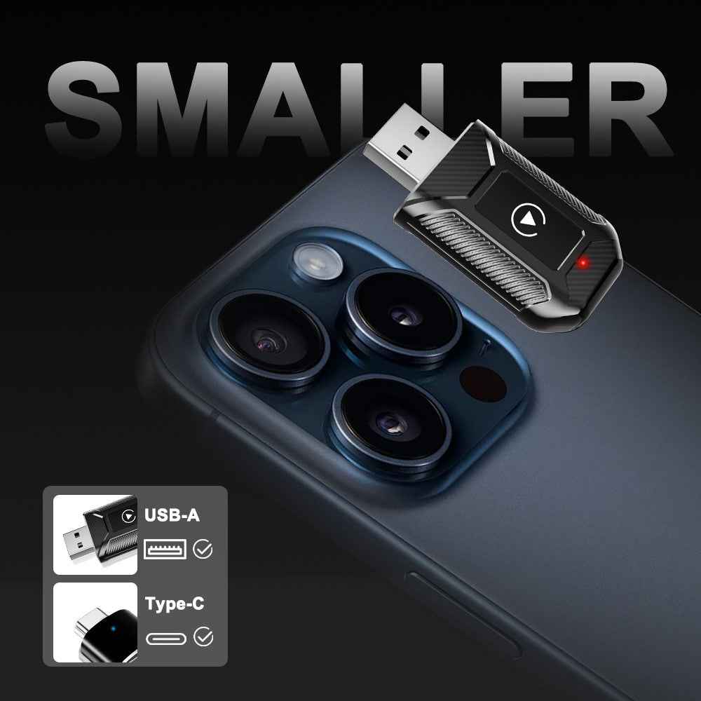 M30 2 in 1 AI Box Wireless Car Adapter for CarPlay  /  Android Auto Upgrade Compatible with Built-in CarPlay  /  Android Auto Vehicles