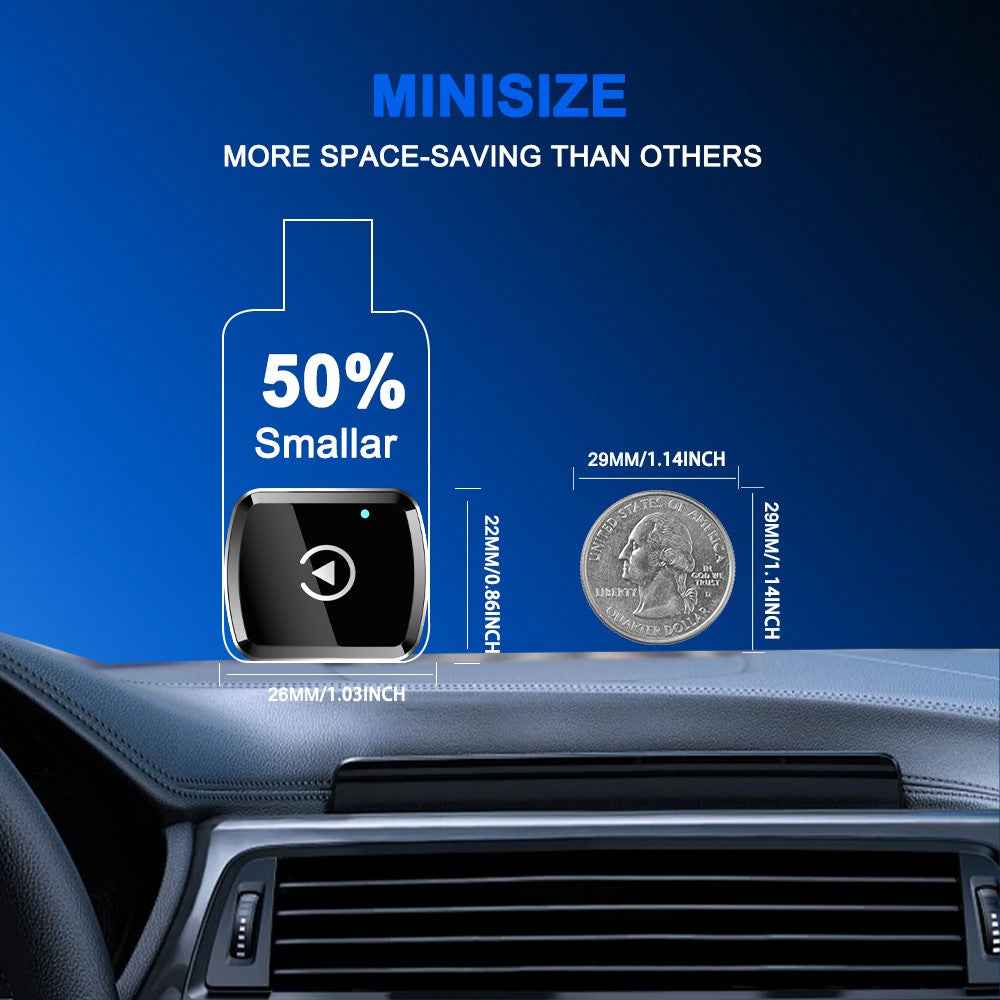 M39 2 in 1 AI Box Wireless Car Adapter for CarPlay  /  Android Auto Upgrade Wired to Wireless Compatible with Built-in CarPlay  /  Android Auto Vehicles