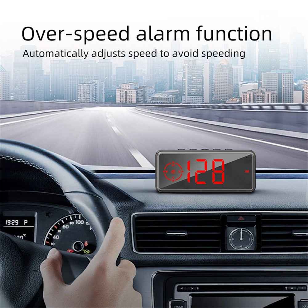 C79 Multifunctional HUD GPS Speedometer Display HD Overspeed Head-Up Warning Device for Vehicle