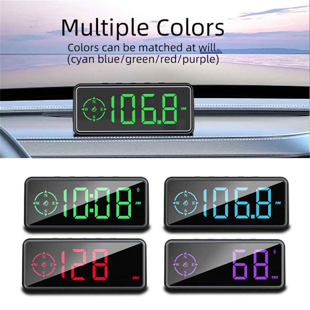 C79 Multifunctional HUD GPS Speedometer Display HD Overspeed Head-Up Warning Device for Vehicle